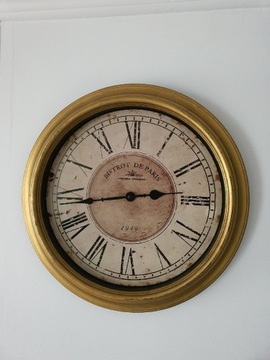 Zegar ścienny złoty cichy 40cm