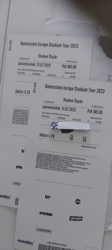 Bilet na koncert Ramstein 