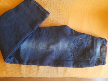 Spodnie, koszula jeansowa  140-146