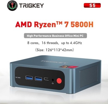 Mini PC Trigkey 5800H AMD Ryzen7 32GB DDR4,1TB SSD