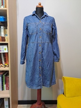 Jeansowa sukienka koszulowa nutmeg 38 M 