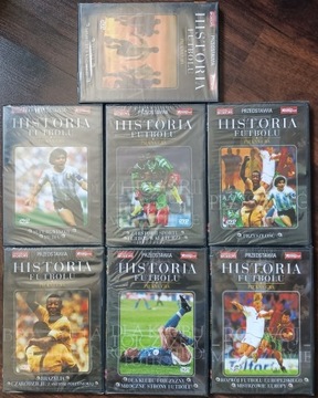 Historia futbolu dvd  7 szt nowe zafoliowane 