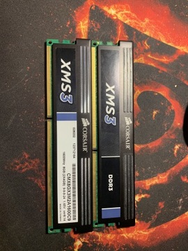 Pamięć ram corsair XMS3, DDR3, 8 GB, 1600MHz