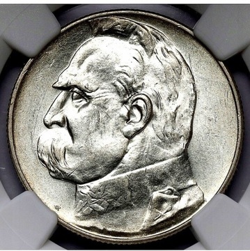 Moneta Józef Piłsudski 1935r 5zl NGC AU58 