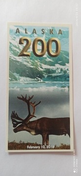 200 Northern dollar Alaska 2016 UNC - unikat