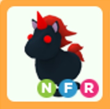 Roblox Adopt Me Evil Unicorn NFR neon FR