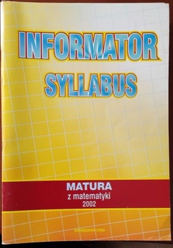 Informator Syllabus - Matura z matematyki 2002