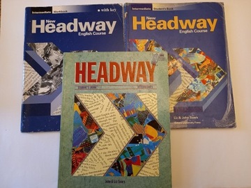 HEADWAY INTERMEDIATE students book,workbook