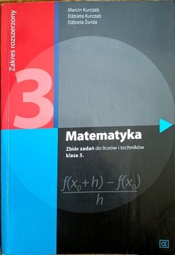 Podręcznik+zbiór zadań Matematyka rozszerzony kl.3