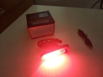 Lampka rowerowa led usb