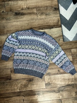 Damski kolorowy sweter