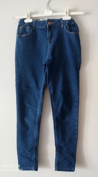 jeansy skinny elastyczne dziewczęce r.158