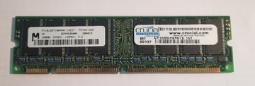 Pamięć SDRAM Crucial 128 MB PC133 133 MHz