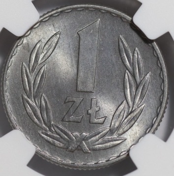 1 złoty 1949 NGC MS 65