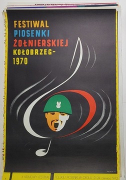 Plakat Festiwal Piosenki Żołnierskiej Wiśniewski