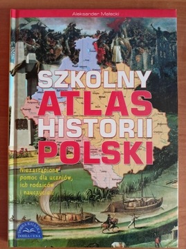 Szkolny atlas historii Polski twarda okładka