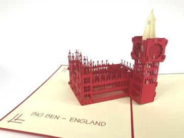 Kartki 3D Big Ben London Anglia UK big pozdrowieni