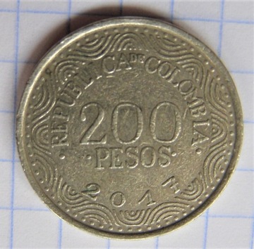 200 pesos Kolumbia 20217