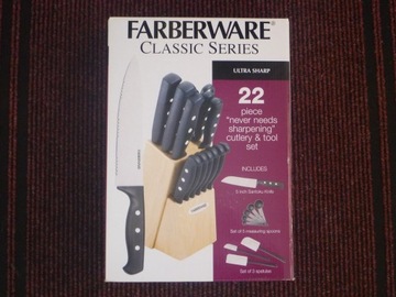 noże FABERWARE Classic Series blok komplet 22cz.  
