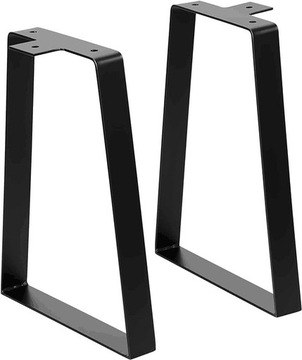 Metalowe nogi stołowe Signstek, czarne, 35,7 cm
