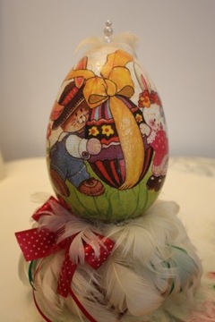 Jajko Wielkanocne decoupage 25 cm