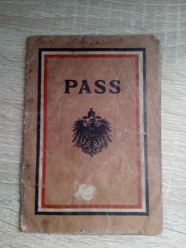 Stary paszport niemiecki z 1915 r
