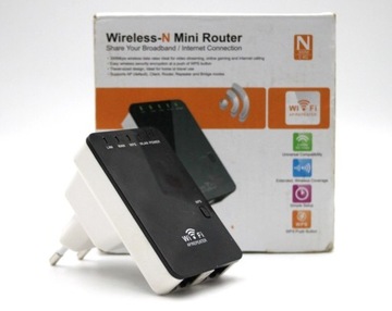 Mini router Wireless-N  + wzmacniacz sygnału 
