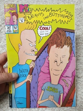 Beavis und Butt-Head - komiks z plakatem! 1994 rok