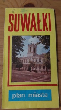 Suwałki- plan miasta 1986r.