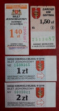 Bilety KM Gdańsk i Gdynia, 19 szt.