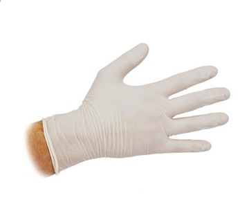 Rękawiczki lateksowe jednorazowe 100szt S,M,L,XL