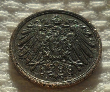 Wilhelm II 2 fenigi pfennig 1910 A Berlin Prusy