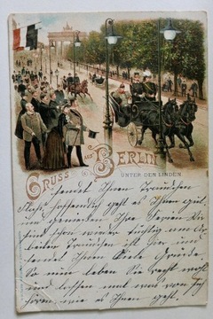 Stara kartka pocztowa, Gruss aus Berlin