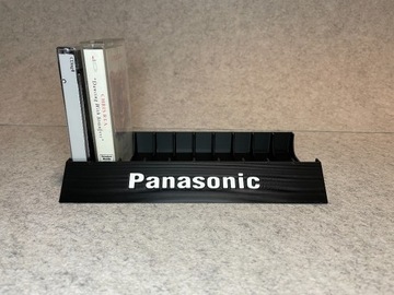 Stojak podstawka na 10 kaset audio Panasonic