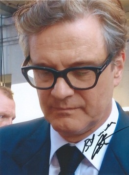 Colin FIRTH oryginalny autograf Jak zostać królem