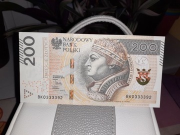 Banknot 200 zł ciekawy numer 3333