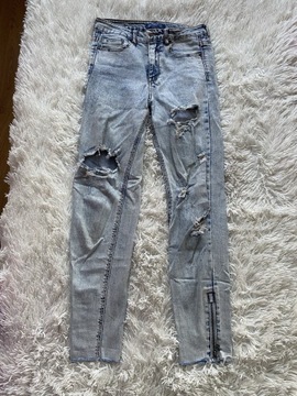 Jeansy skinny niebieskie