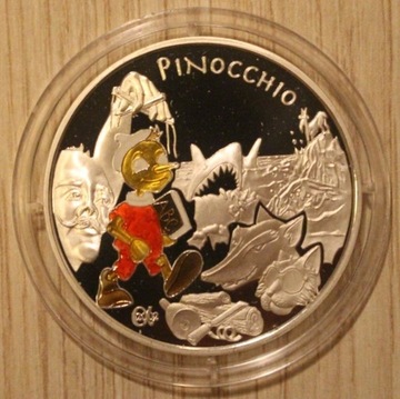 PINOKIO - FRANCJA 1 1/2 EURO 1,5 - 2002, CERT  
