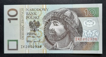 Banknot 10 zł 1994 rok seria IK