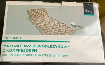 Materac przeciwodleżynowy z kompresorem tgr-y 