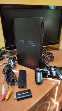 Ps2 Fat 39004 + pad +64MB FMCB HDD network 500GB