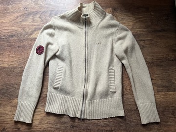 Sweter męski Lee golf rozpinany roz L 80% wełna