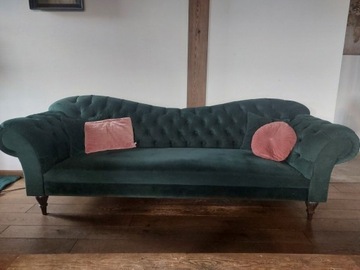 Sofa pikowana, komplet 2 szt, chesterfield, gratis