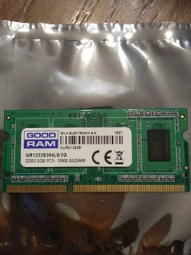 Pamięć RAM SODIMM DDR3 2GB 