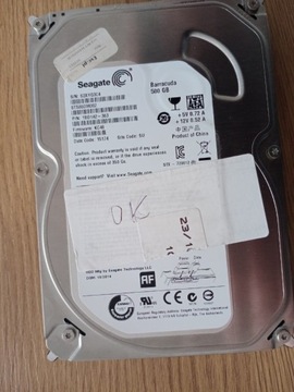 Dysk twardy Seagate Sata 500 