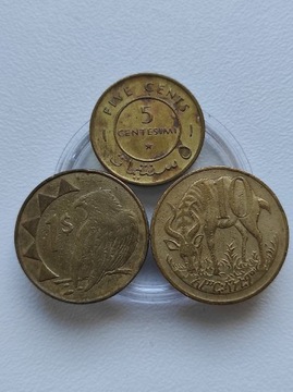 Zestaw monet  Afryka-Somalia, Namibia, Etiopia 