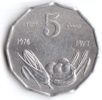 SOMALIA 5 Senti 1976 (FAO), KM#24, AU