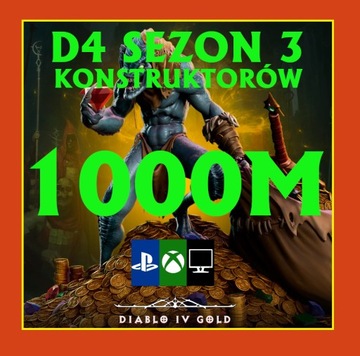Diablo 4 NOWY SEZON Gold D4 Złoto PC XboX PS