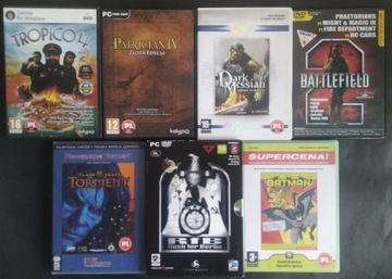 Zestaw gier PC Tropico Batman Patrician i inne