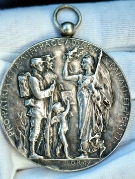 Francja, srebrny medal Oscar Roty 1889r.